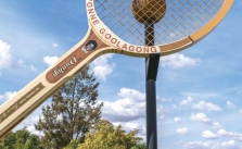 Big Tennis Racquet, Barellan. Picture: Destination NSW.