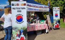 Multicultural food stall Young fete
