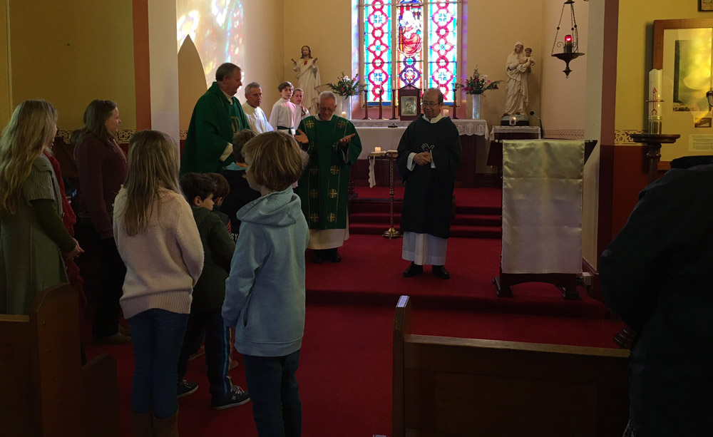 Deacon John Lim was farewelled after Mass in Bungendore on July 8.