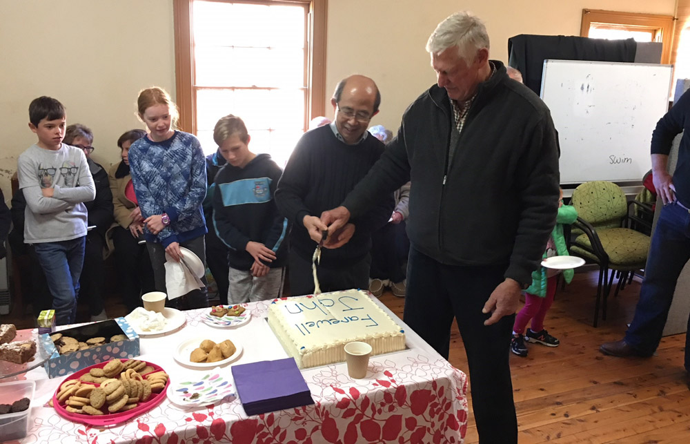 Deacon John Lim was farewelled after Mass in Bungendore on July 8.