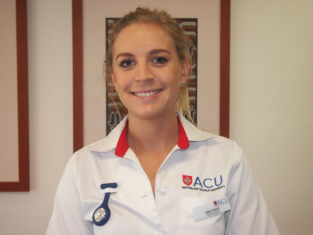 ACU nursing student Kate Galvin